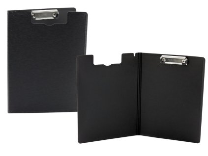 Podložka s Klipsem na Dokumenty A4 Černá s Krytem