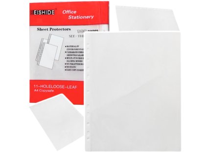 Transparentní Obaly na Dokumenty A4, 100ks