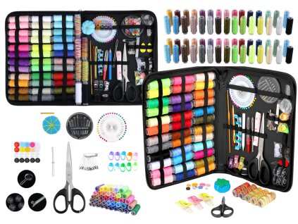 Velká Krajčírská Sada na Šití v Pouzdře 228 ks