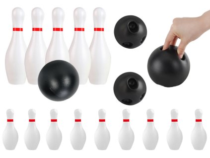 Klasický Akční Herní Set Bowling Dvě Koule 10 Kuželek