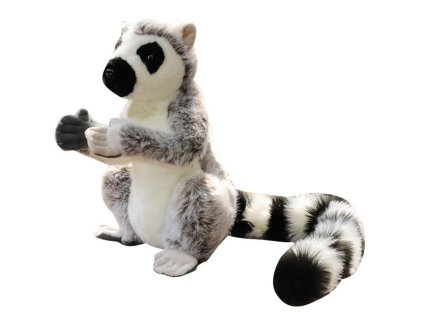 Plyšová Hračka Lemur Šedý Měkký 28cm