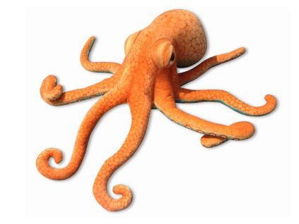 Plyšová Chobotnice Oranžová 55cm