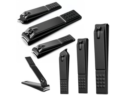 Sada Kleští na Nehty 3 Kusy Velká Malá Šikmá Černé