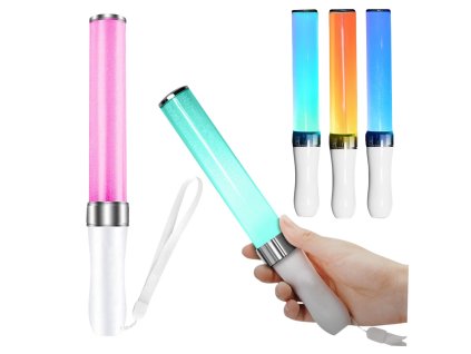 Svítící LED Tyčka Gadget na Párty Tři Režimy Světla 25,5cm