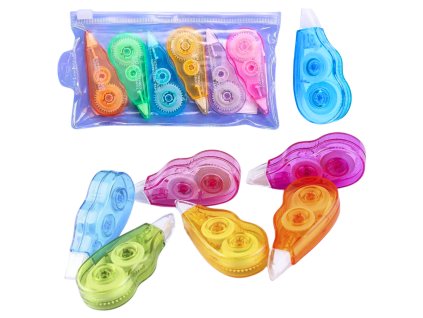 Sada Korektorů v Pásce Barevné Pouzdro se Zipem 6ks