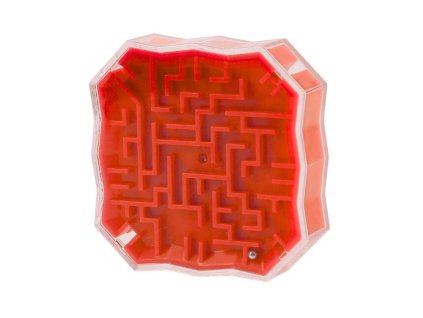 Logická Hra Bludiště S Kuličkou Červená