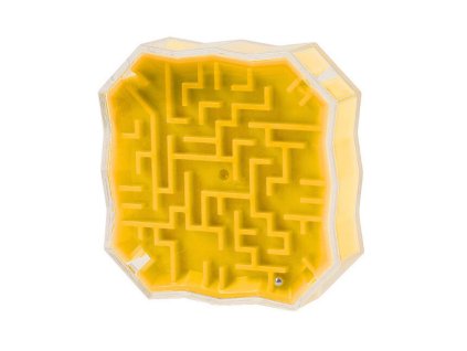 Logická hra Bludiště s kuličkou Žlutá