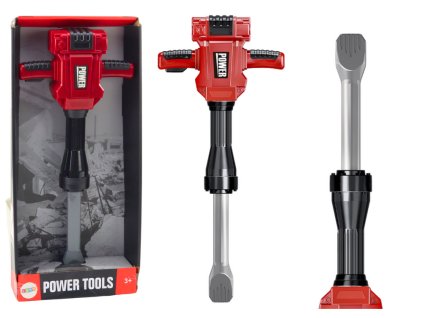 Červené pneumatické kladivo pro kutily na baterie