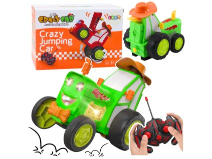 Zelený Skákající Traktor R/C s Dálkovým Ovládáním