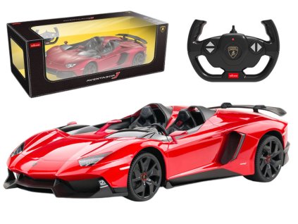 Dálkově ovládané auto Rastar 1:12 Lamborghini Aventador Červený Cabriolet