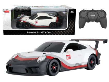 Rastar RC Auto Porsche 911 GT3 1:18 Bílo-šedé