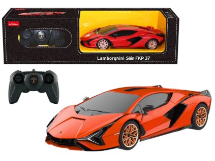RC Auto 1:24 Rastar Lamborghini Sian Oranžové