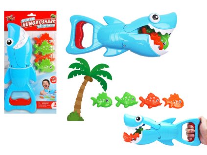 Sada Koupelnová Hra Žralok Lovící Ryby Modrý