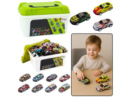 Sada autíček v kufříku - 50 vozidel