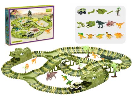 Sada Dráha Pro Závody Dinosauři 240 Dílů