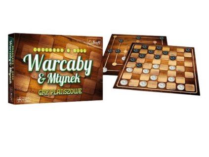 Warcaby a Mlyn De Luxe 01681 - Společenská Hra Trefl