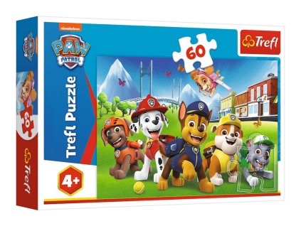 Puzzle - 60 dílků - Tlapková patrola na louce - Trefl 17375