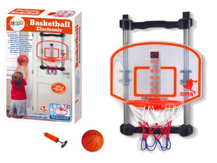 Domácí Basketbalový Koš s Míčem a Pompou Nastavitelný