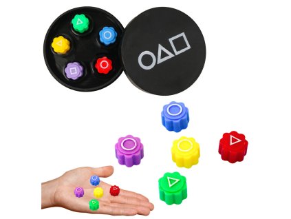 Sada Hracích Kostek Gonggi – Inspirace Populárním Seriálem 5ks