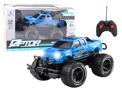 RC Terénní Auto na Dálkové Ovládání 1:14 Modré