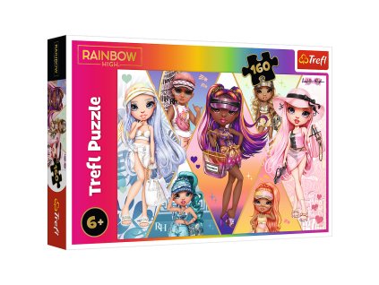 Puzzle- "160" - Veselé kamarádky / MGA Rainbow High Trefl 15415