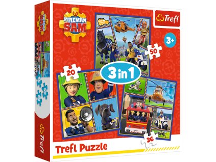 Puzzle "3v1" - Den hasiče Sama Trefl 34868