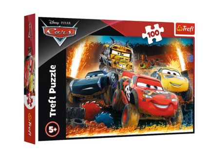 Puzzle - 100 - Extrémní závod - Disney Auta 3 Trefl 16358