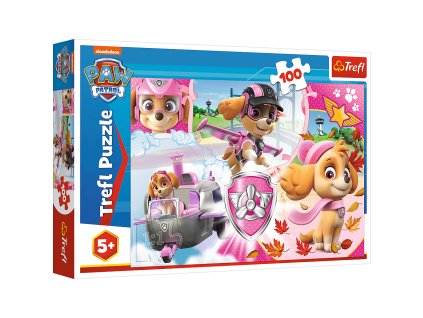 Puzzle - 100 - Skye v akci - Viacom Tlapková patrola Trefl 16368