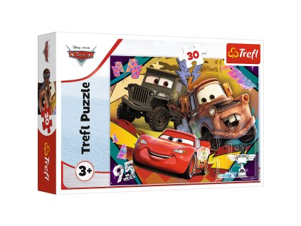 Puzzle 30 - Rychlá auta - Disney Auta 3 18293