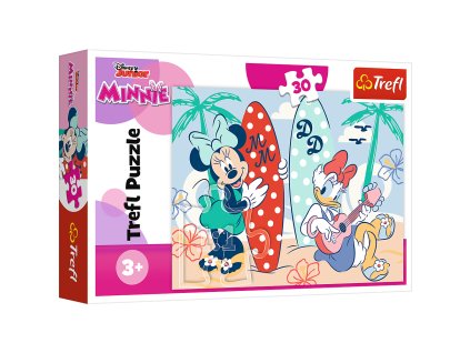 Puzzle - 30 - Barevná Minnie - Disney Minnie Tref 18302