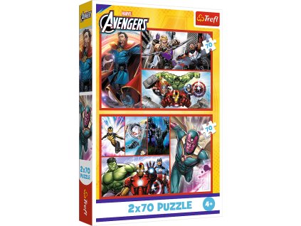Puzzle - 2x70 - Staň se hrdinou Trefl 34439