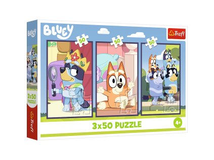 Puzzle - 3x50 - Rodina Bluey Trefl 34890