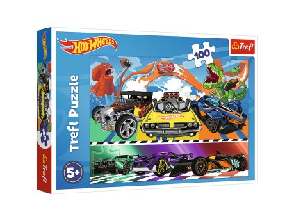 Puzzle - 100 - Rychlá auta - Hot Wheels Trefl 16466