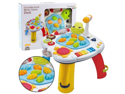 Interaktivní vzdělávací stolek Piánko Tamburína Krokodýl