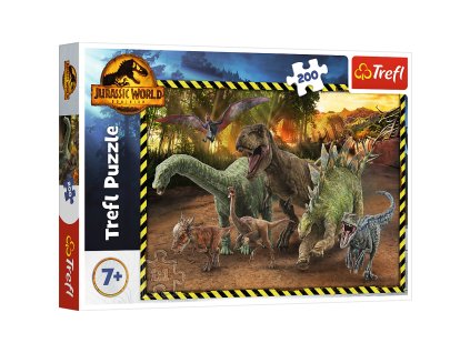 Skládačka - 200 dílků - Dinosauři z Jurského parku Jurassic World 13287