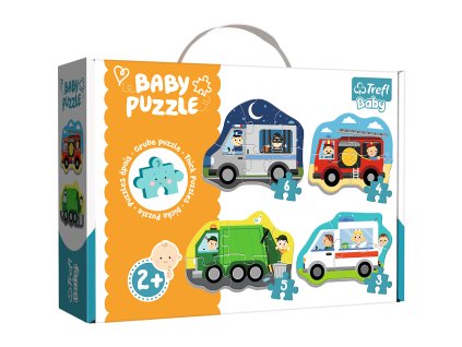 Dětské puzzle - Baby Classic - Vozidla a povolání / Trefl Baby 36071