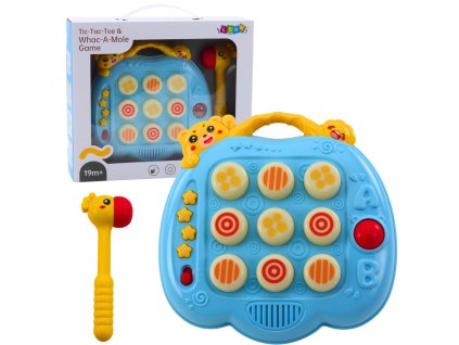 Interaktivní hra Whac-A-Mole s kladívkem pro batolata, modrá