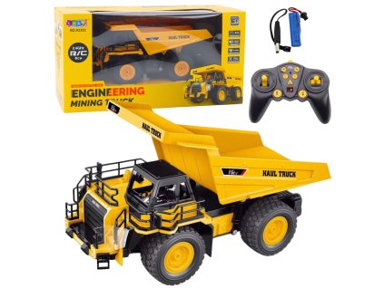 RC Důlní sklápěčka na dálkové ovládání 2.4G 9CH Žlutá