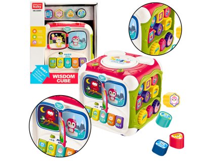 Velká Vzdělávací Kostka Multifunkční Klávesy Třidič Bubínek