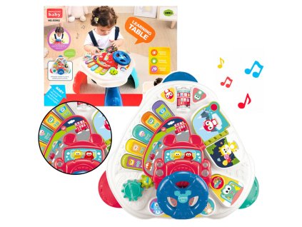 Interaktivní Vzdělávací Stolek S Volantem Trojúhelníkový Barevný