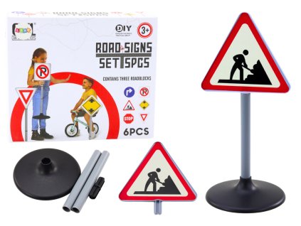 Velká Varovná Dopravní Značka „Práce na silnici“ Edukační 70 cm