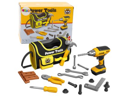 Sada dětských nástrojů Vrtačka na baterie s taškou