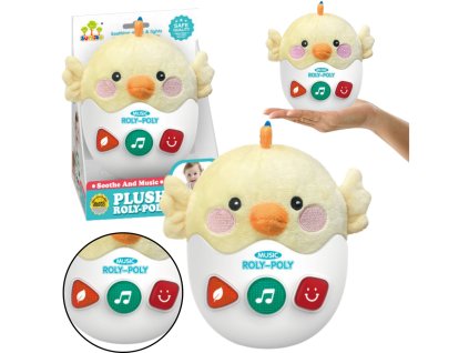 Interaktivní hračka Vrávorající Kuřátko Světla Zvuky Žlutá