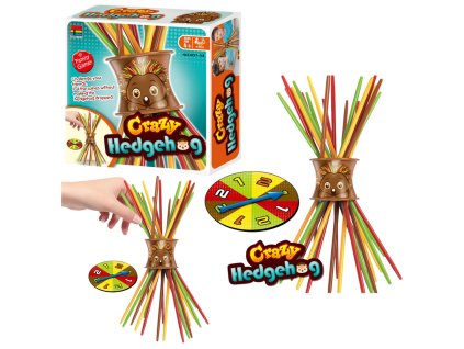 Rodinná dovednostní hra Bláznivý Ježek Tyčinky Terč