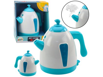 Rychlovarná Konvice Na Baterie S Parním, Světelným a Zvukovým Efektem Tyrkysová