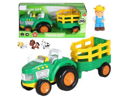 Dětský Farmářský Traktor Se Zvířaty Světla Zvuky