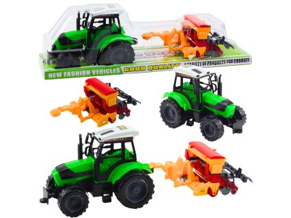Sada Traktor Zemědělský Traktor s Secím Strojem Zemědělský Stroj