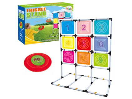 Hra Dovednostní Hod Frisbee Diskem Na Cíl Domácí Zahradní