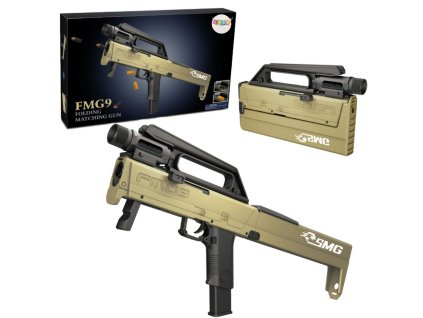 Skládací karabin FMG9 Pěnové Střely Obaly Svítilna Zbraň