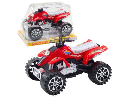 Dětská Terénní Čtyřkolka S Pohonem, Běhounová Kola, Červená